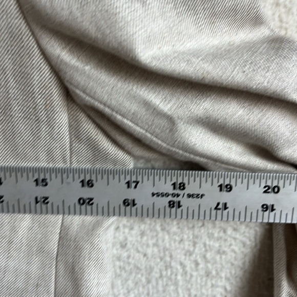 J Crew Flax Ivory Petite Alexandra blazer in stretch linen blend Women's Size P4 - Picture 3 of 6